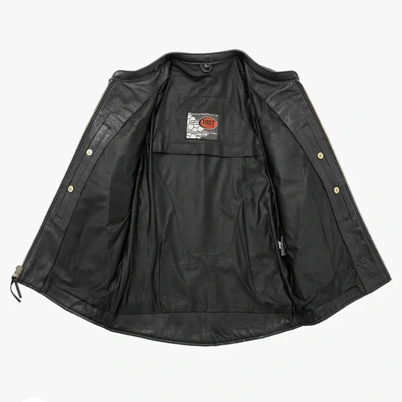 First classic leather jacket NWT - Picture 3 of 14